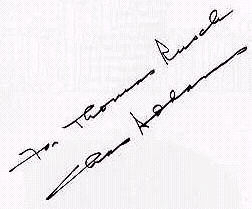 Charles Addams signature