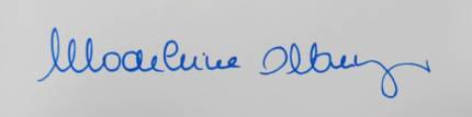 Madeleine Albright signature