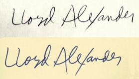 Lloyd Alexander signature