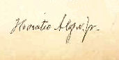 Horatio Alger, Jr. signature