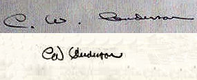 C. W. Anderson signature