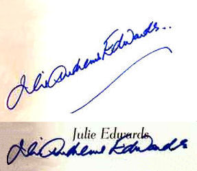 Julie Andrews signature