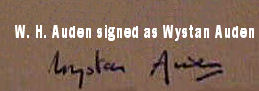 W. H. Auden signature