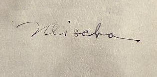 Mischa Auer signature