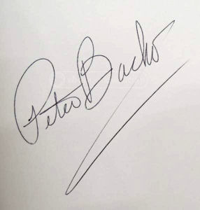 Peter Bacho signature