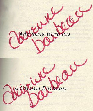 Adrienne Barbeau signature