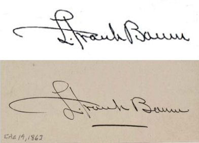 L. Frank Baum signature