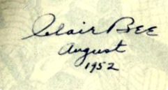Clair Bee signature