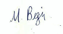 Menachem Begin signature