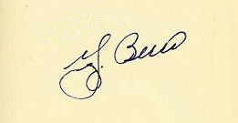 Yogi Berra signature
