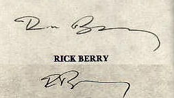 Rick Berry signature