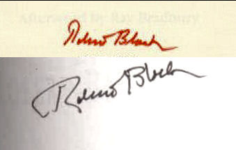 Robert Bloch signature