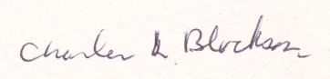 Charles L. Blockson signature