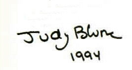 Judy Blume signature