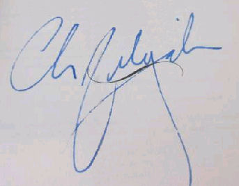 Chris Bohjalian signature