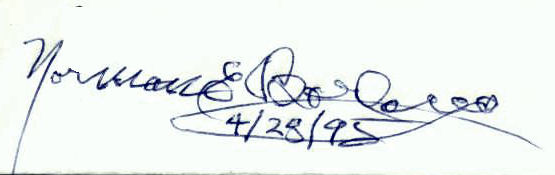 Norman E. Borlaug signature