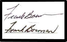 Frank Borman signature