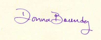 Donna Boundy signature