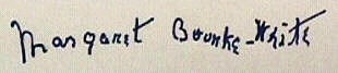 Margaret Bourke-White signature