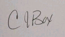 C. J. Box signature