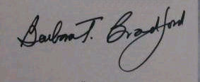 Barbara Taylor Bradford signature