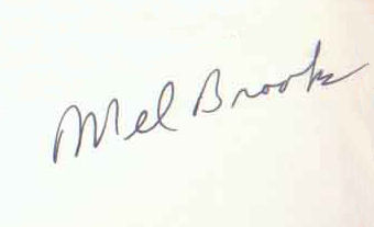 Mel Brooks signature