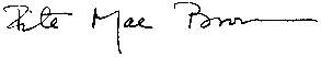 Rita Mae Brown signature