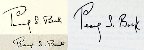 Pearl S. Buck signature