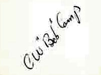 C. W. 'Bob' Camp signature