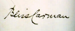 Bliss Carman signature
