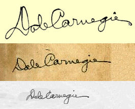 Dale Carnegie signature