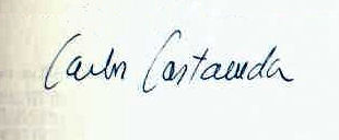 Carlos Castaneda signature