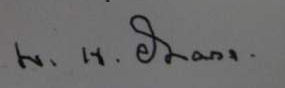 Will H. Chase signature