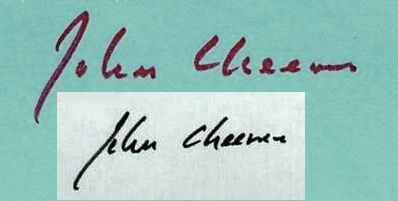John Cheever signature
