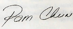 Pam Chun signature