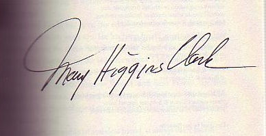 Mary Higgins Clark signature
