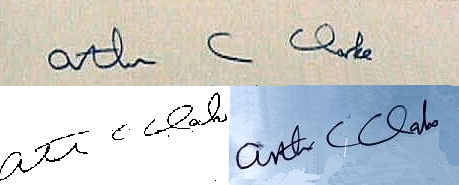 Arthur C. Clarke signature