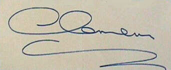 Cyril Clemens signature