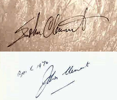 John Clement signature