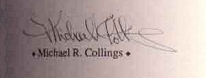 Michael Collings signature