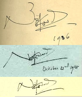Noel Coward signature
