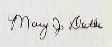 Mary Jo  Dathe signature