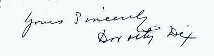 Dorothy  Dix signature