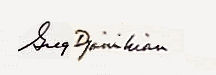 Gregory  Djanikian signature