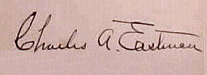Charles A.  Eastman signature