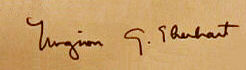 Mignon G.  Eberhart signature