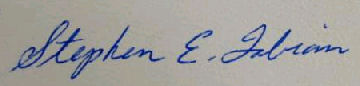 Stephen E.  Fabian signature
