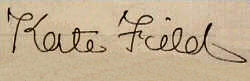 Kate  Field signature