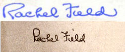 Rachel  Field signature