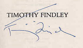Timothy  Findley signature